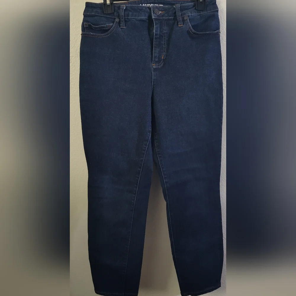 Land's End Mid Rise Curvy Skinny Jeans Size 12 - Picture 1 of 4